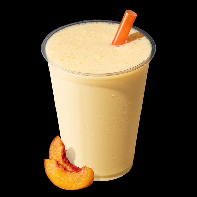 Peach milkshake